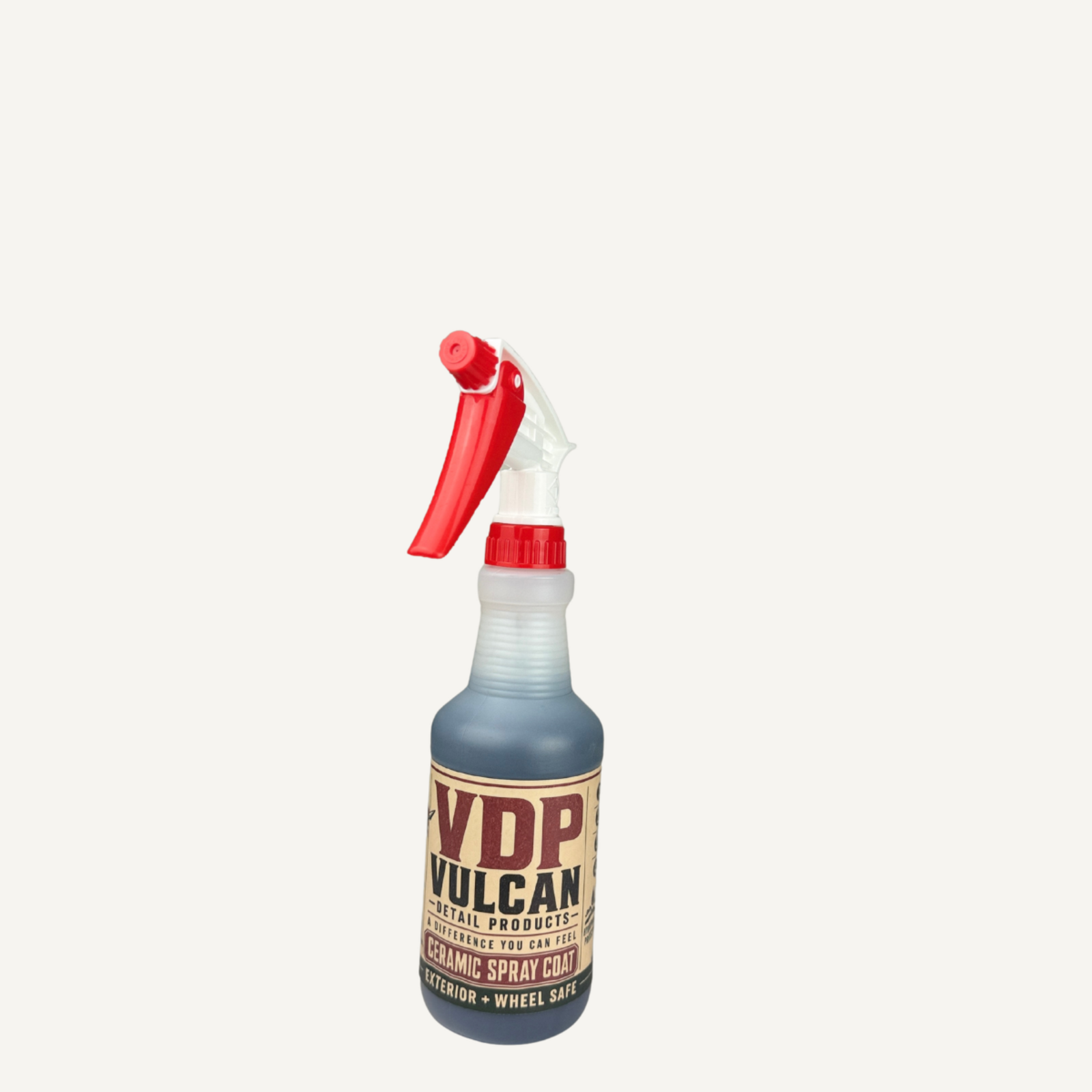 Hero ceramic and graphene spray bottle label view